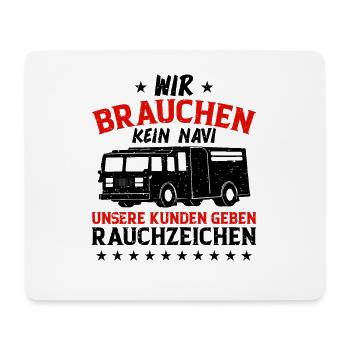 Wir Brauchen Kein Navi - Mousepad (Querformat) - Weiß - Vorne