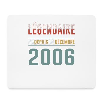 Légendaire Depuis Décembre 2006 Anniversaire - Tapis de souris (format paysage) - blanc - Devant
