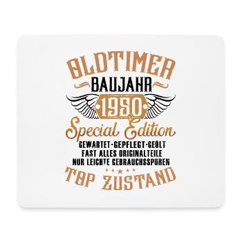 73 Jahre Oldtimer Modell 1950 73. Geburtstag - Mousepad (Querformat) - Weiß - Vorne