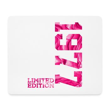 49TH BIRTHDAY PINK LIMITED EDITION 1977 - Mouse Pad (horizontal) - white - Front