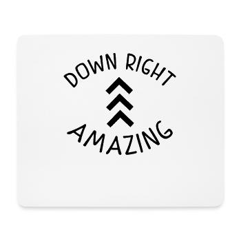 Down Right Amazing Shirt Down Syndrome Shirts Awar - Mousepad (Querformat) - Weiß - Vorne