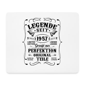 Legende seit 1957 - Mousepad (Querformat) - Weiß - Vorne