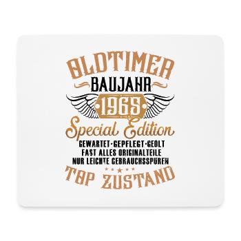 Oldtimer Baujahr 1965 Geboren Jahrgang Geburtstag - Mousepad (Querformat) - Weiß - Vorne