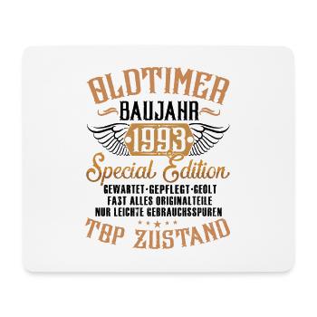 Oldtimer 1993 2023 30. Geburtstag Geschenk Herren - Mousepad (Querformat) - Weiß - Vorne