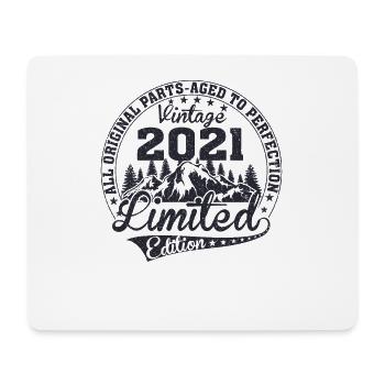 Geboren 2021 Vintage Retro Jubiläum - Mousepad (Querformat) - Weiß - Vorne