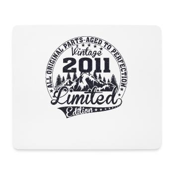 2011 Geburtsdatum / Geburtstagsjahr 2011 - Mousepad (Querformat) - Weiß - Vorne