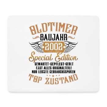 Oldtimer Baujahr 2002 Geboren Geburtstag Geboren - Mousepad (Querformat) - Weiß - Vorne