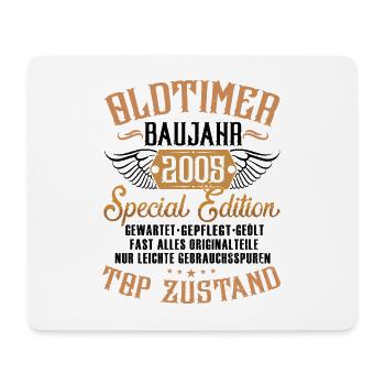 Oldtimer Special Edition Modell 2005 Geburtstag - Mousepad (Querformat) - Weiß - Vorne