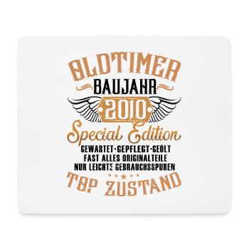 Oldtimer Special Edition Modell 2010 Geburtstag - Mousepad (Querformat) - Weiß - Vorne