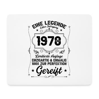 1978 birthday gift - Mousepad (Querformat) - Weiß - Vorne
