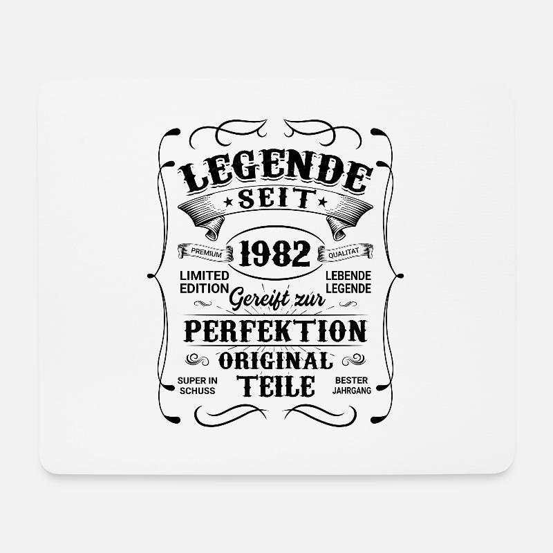 Limited Edition 1982 - Mousepad (Querformat) - Weiß