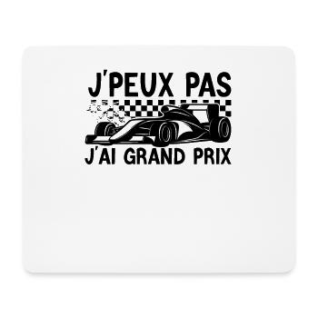 J'peux pas j'ai Grand prix - Tapis de souris (format paysage) - blanc - Devant