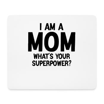 I am a Mom - Tapis de souris (format paysage) - blanc - Devant