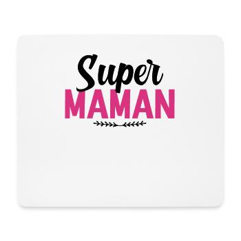 Super Maman - Tapis de souris (format paysage) - blanc - Devant