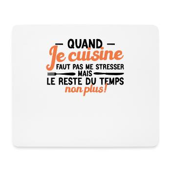 Ch'ti Cuisinier, Cuisine Nord Pas De Calais Humour - Tapis de souris (format paysage) - blanc - Devant