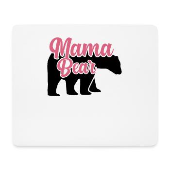 "Mama Bear" for women - Mouse Pad (horizontal) - white - Front