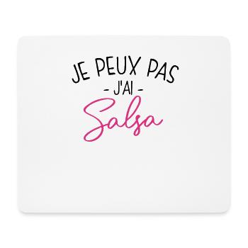 Pas Dispo, Salsa Oblige - Tapis de souris (format paysage) - blanc - Devant