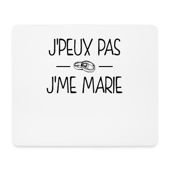 Mariage Evjf/evg - Tapis de souris (format paysage) - blanc - Devant