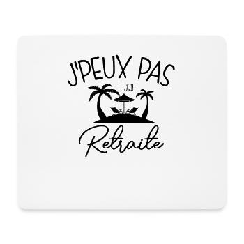 Humoristique : Pas Dispo, Retraite - Tapis de souris (format paysage) - blanc - Devant