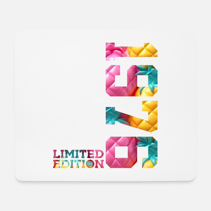 50. GEBURTSTAG LIMITED EDITION 1976 - Mousepad (Querformat) - Weiß