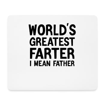 Bester Papa der Welt - Mousepad (Querformat) - Weiß - Vorne