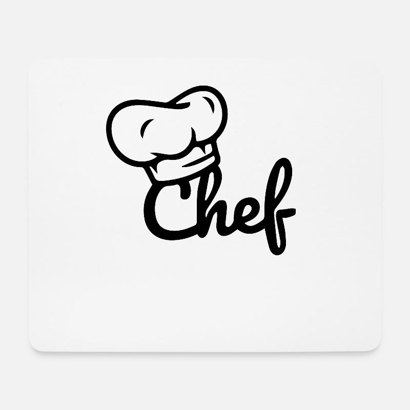Personalisierter Küchenchef - Mousepad (Querformat) - Weiß