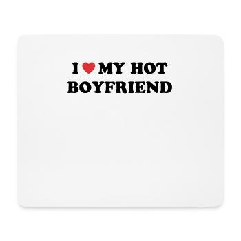 Liebe mein heißer Freund - Mousepad (Querformat) - Weiß - Vorne