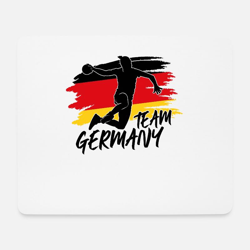 Deutschland Handball Emotion - Mousepad (Querformat) - Weiß