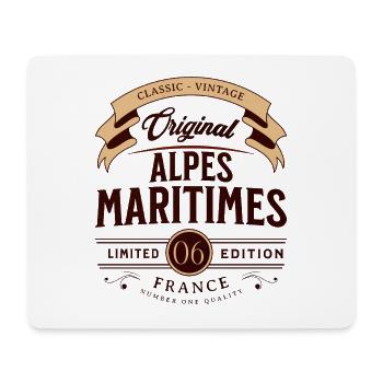 Vintage Alpes-Maritimes Department France - Mouse Pad (horizontal) - white - Front