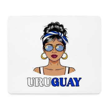 Uruguay Flagge Uruguay - Damen - Mousepad (Querformat) - Weiß - Vorne