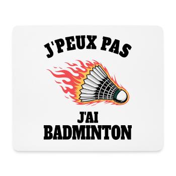 Humour J'ai Badminton Sport Badminton - Tapis de souris (format paysage) - blanc - Devant