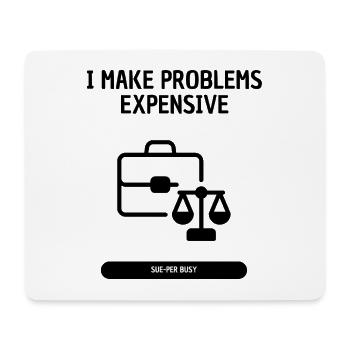 Super Busy Typo Shirt - Anwalt - Mousepad (Querformat) - Weiß - Vorne