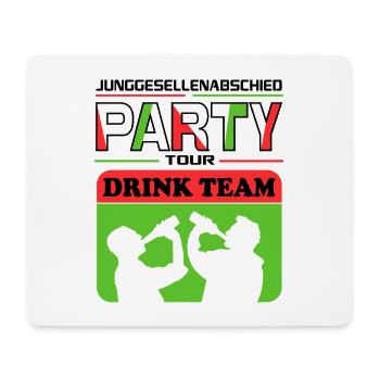 Junggesellenabschied Drink Team Saufen Bier Suff - Mousepad (Querformat) - Weiß - Vorne