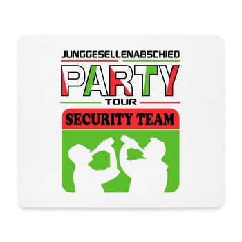 Junggesellenabschied Security Crew Saufen Drinking - Mousepad (Querformat) - Weiß - Vorne