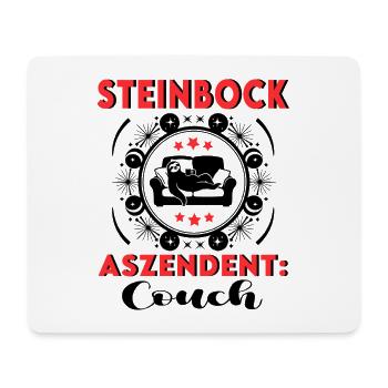 Sternzeichen Steinbock Aszendent Couch Geburtstag - Mousepad (Querformat) - Weiß - Vorne