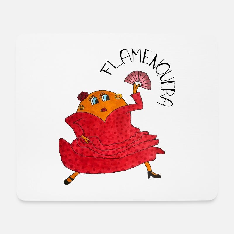 Flamenquera - Mouse Pad (horizontal) - white