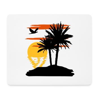 Sonnenuntergang - Sunset - Mouse Pad (horizontal) - white - Front