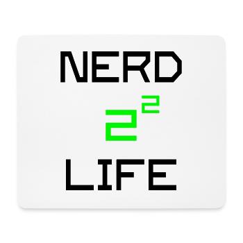 Nerd 4 Life - Math Saying - Mouse Pad (horizontal) - white - Front
