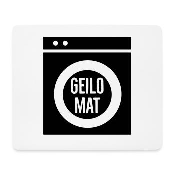 Geilomat - Mousepad (Querformat) - Weiß - Vorne