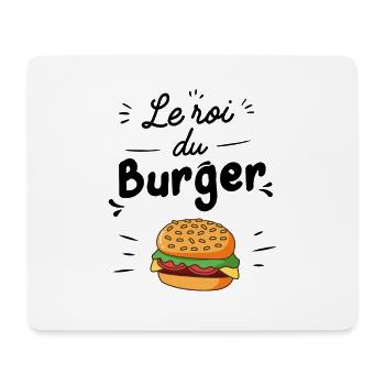 roi du burger - Tapis de souris (format paysage) - blanc - Devant