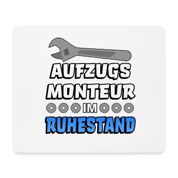Aufzugsmonteur Spruch Servicetechniker Opa - Mousepad (Querformat) - Weiß - Vorne