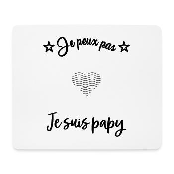 OPA. VATERTAG. FROHER VATERTAG. ICH LIEBE DICH. - Mousepad (Querformat) - Weiß - Vorne