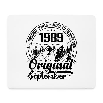 1989 September Original 35 Years Anniversary Gift - Mouse Pad (horizontal) - white - Front