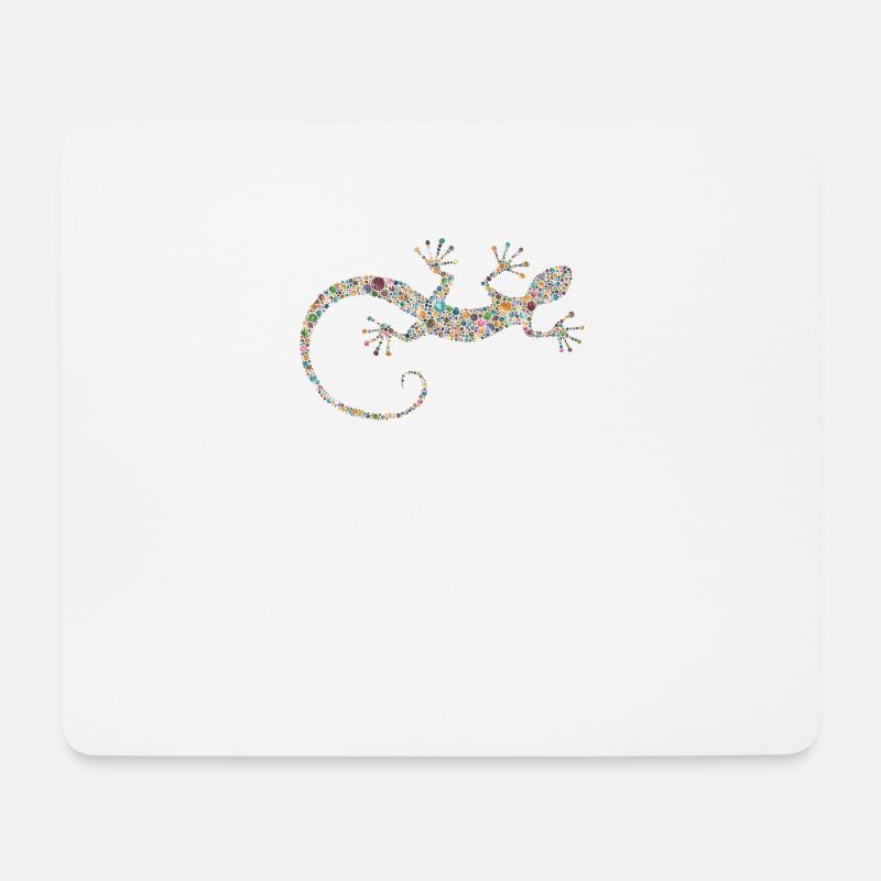 Gecko - Mousepad (Querformat) - Weiß
