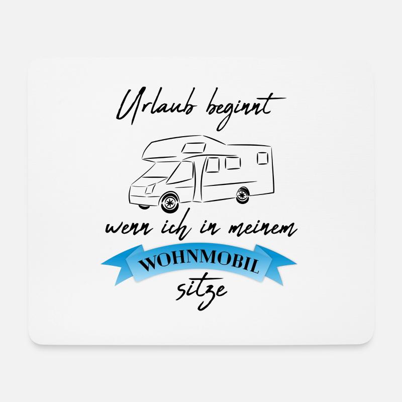 Wohnmobil Geschenkidee Camper Freizeit Urlaub - Mousepad (Querformat) - Weiß