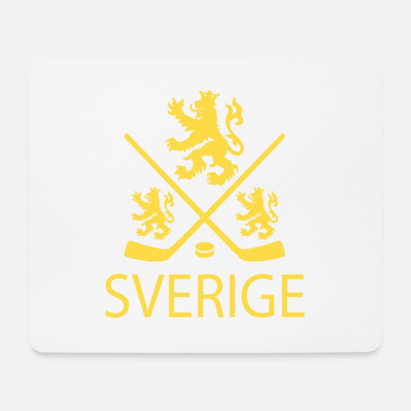 Sverige Hockey - Mousepad (Querformat) - Weiß