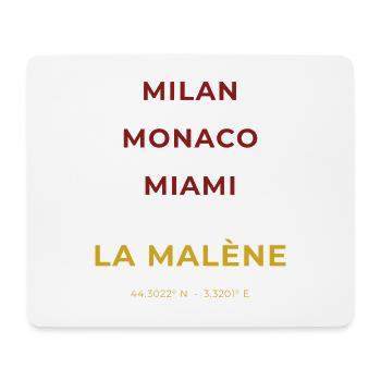 La Malène Lozère - Miami - Monaco - Milan - Tapis de souris (format paysage) - blanc - Devant