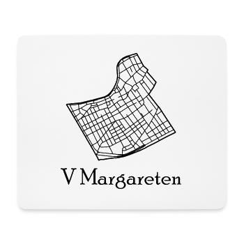 Margareten Karte - Mousepad (Querformat) - Weiß - Vorne
