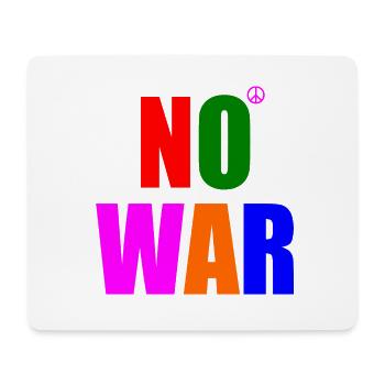 No war - Tapis de souris (format paysage) - blanc - Devant