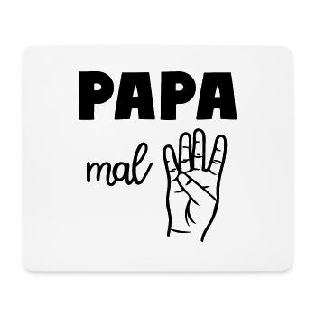 Papa mal Vier Vater - Mousepad (Querformat) - Weiß - Vorne